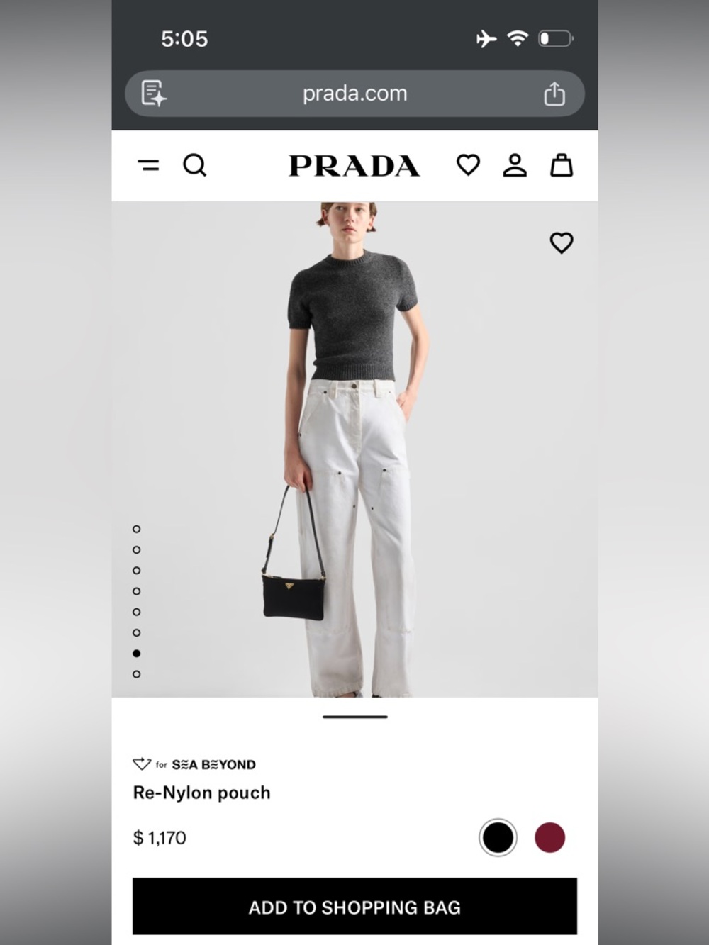 Prada Black Nylon shoulder bag - Picture 11 of 11